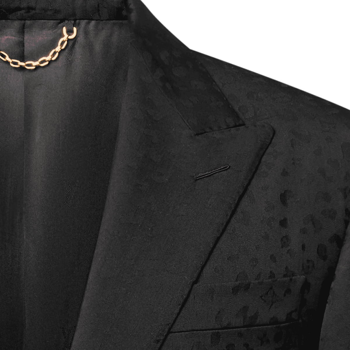 Men's Satin Single-Breasted Wool Jacket