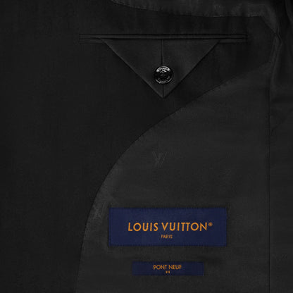 Men's Satin Single-Breasted Wool Jacket