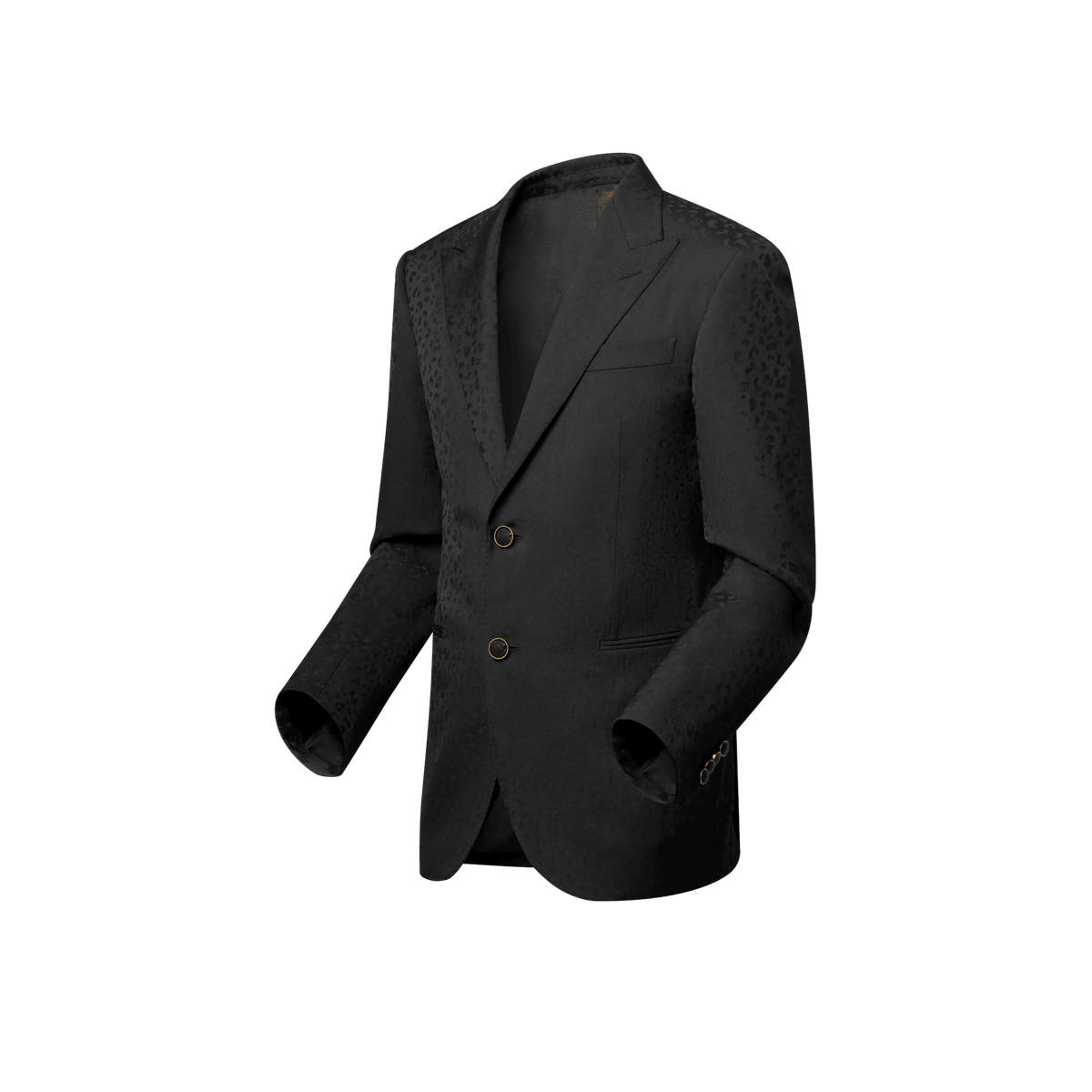 Men's Satin Single-Breasted Wool Jacket