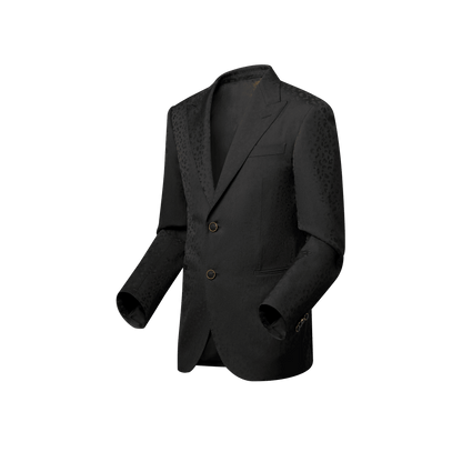 Men's Satin Single-Breasted Wool Jacket