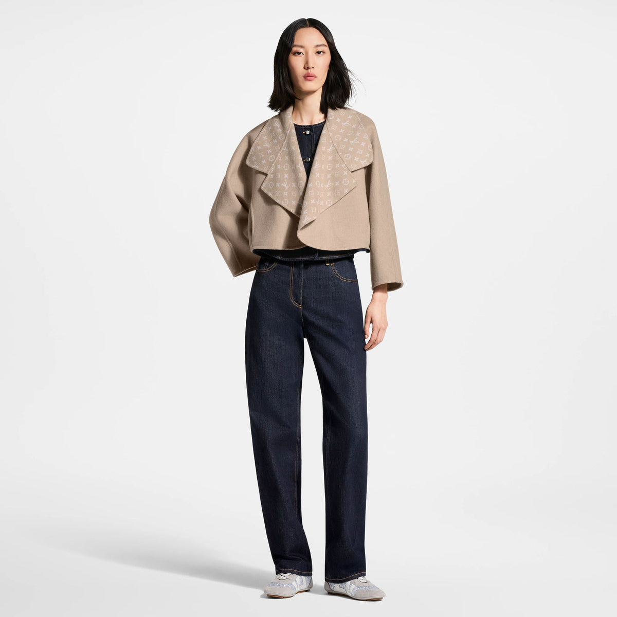 Women's Straight-Cut Indigo Jeans