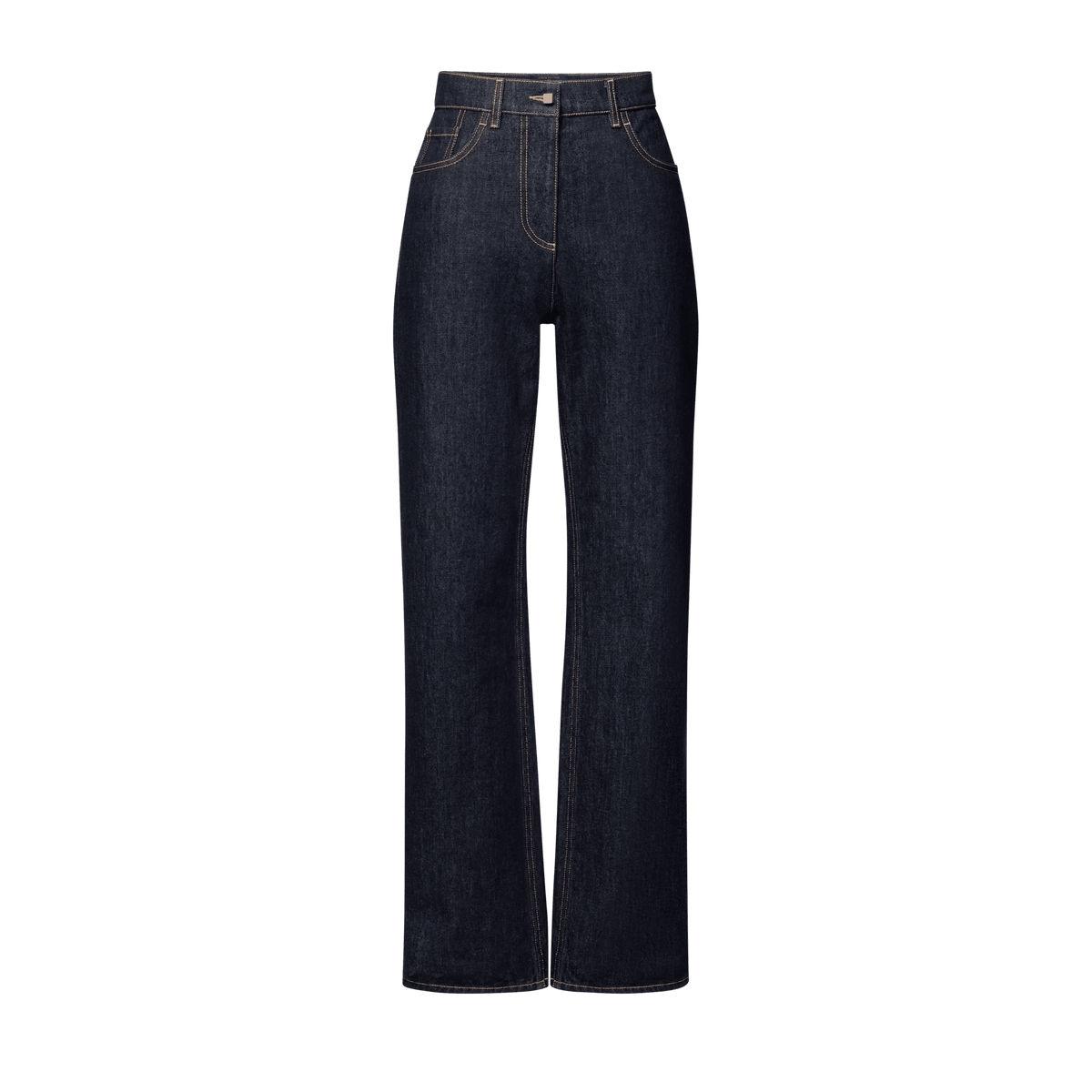 Women's Straight-Cut Indigo Jeans