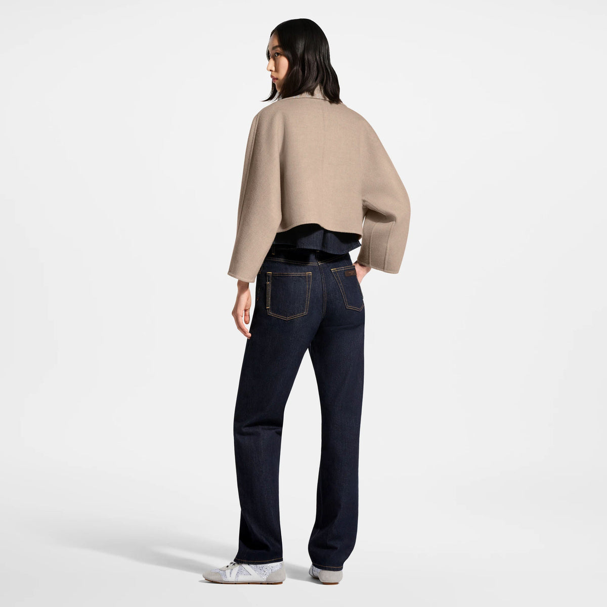 Women's Straight-Cut Indigo Jeans