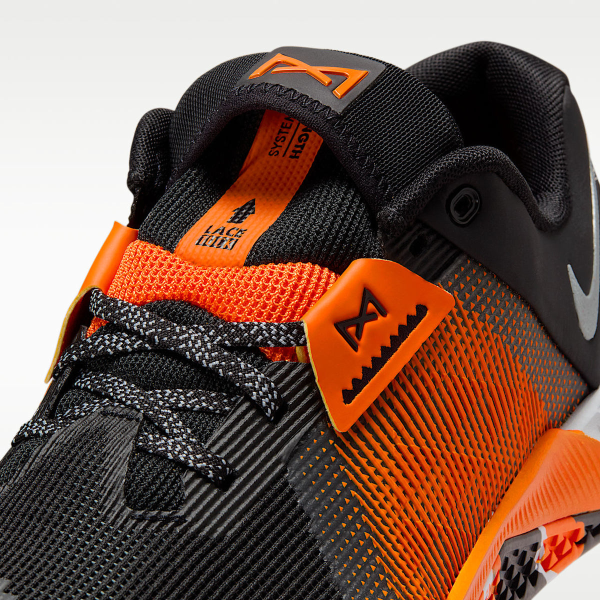 Metcon 10 Men's Workout Shoes Black Safety Orange Wolf Grey