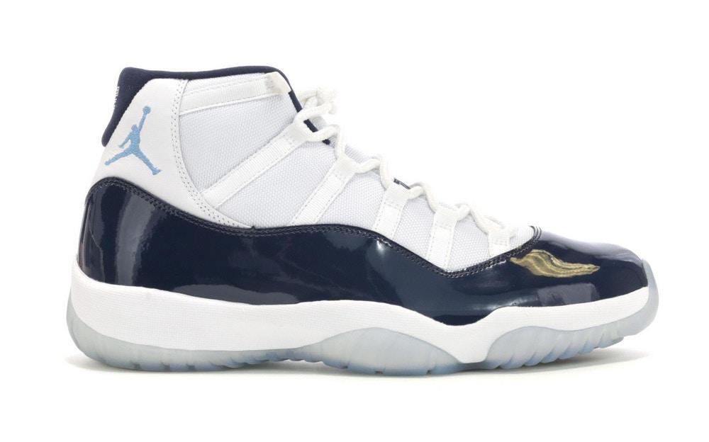 Retro Sneakers in White/University Blue-Midnight Navy - 378037-123