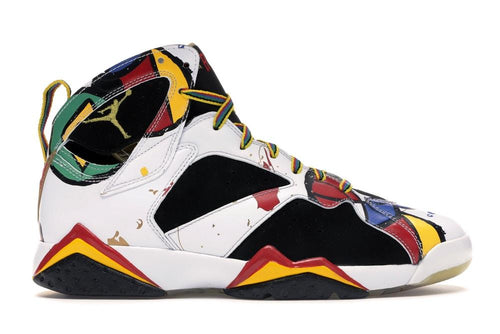 Retro Sneakers in White/Sport Red-Black-Metallic Gold