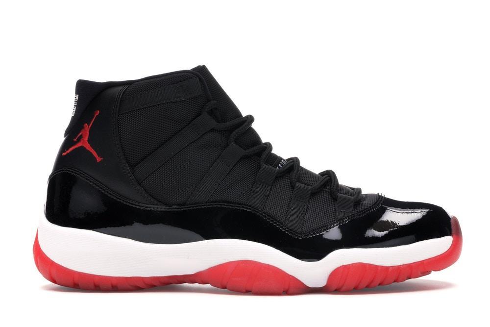 Retro Sneakers in Black/Varsity Red-White - 378037-010